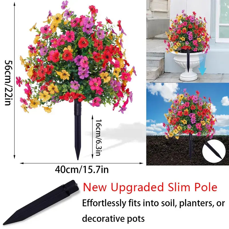 🌸 Forever in Bloom – Artificial Flower Stakes for Every Season