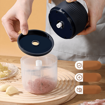 🔥 50K+ Sold | ✨ Mini Electric Food Chopper – One-Press Garlic & Veggie Prep！ 🍳🥕🧄