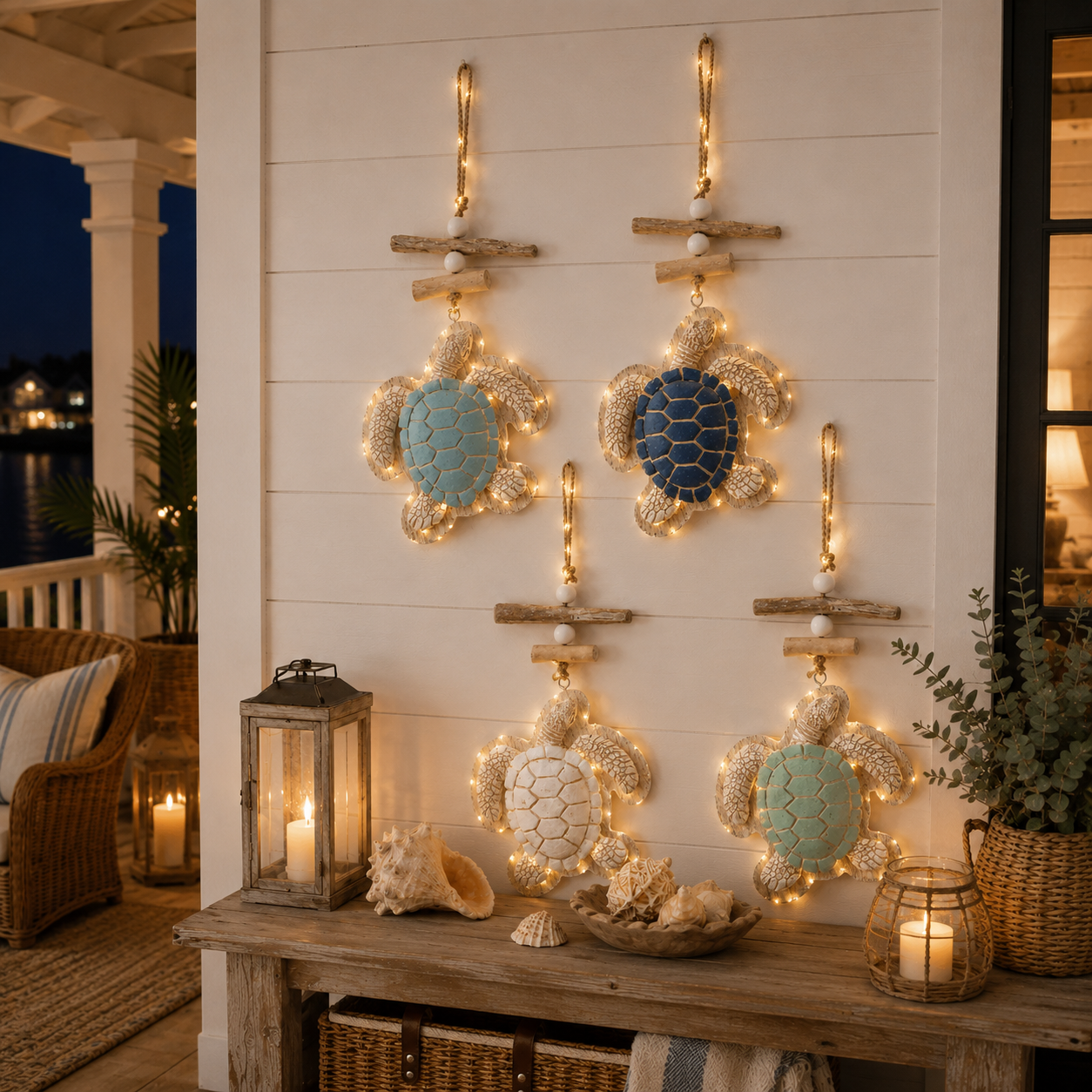 🔥Last Day 49% OFF🔥Glowing Coastal Sea Turtle Wall Art
