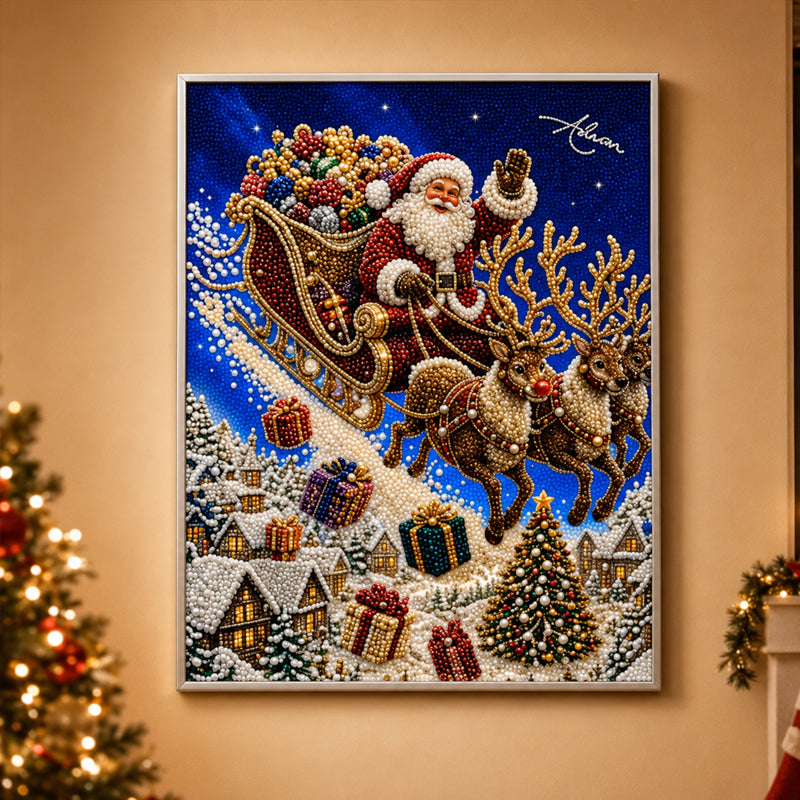 🎄 Christmas Reindeer Diamond Painting Kit