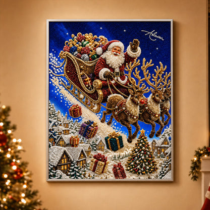 🎄 Christmas Reindeer Diamond Painting Kit