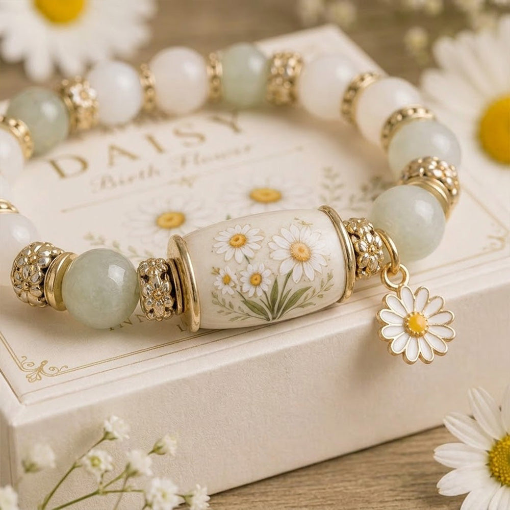 🌸 Birth Flower Blessing Bracelet | 2026 Limited Edition Only 8 Left