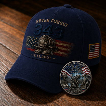 🧢Never Forget 343 Memorial Cap 🎁 Limited-Time Price Cut Available Now