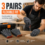 Unisex gardening gloves; versatile work gloves with strong grip, made of stretchy, breathable knit fabric; suitable for gardening, DIY, household chores, and workshop tasks