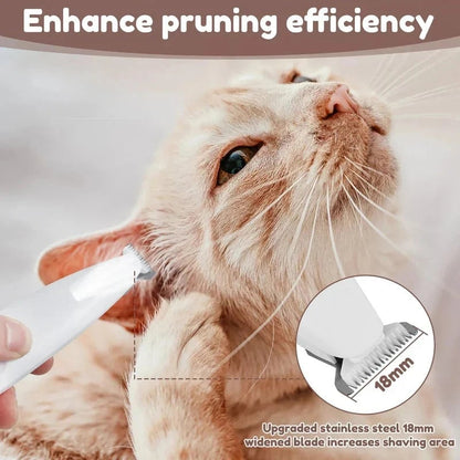 🔥⏳ Limited Stock 🐾Waterproof Rechargeable Pet Shaver with Bright LED Light, Ultra Quiet Home Pet Grooming Clipper Cut Salon Cost