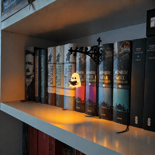 👻📚Ghost Bookshelf Lantern