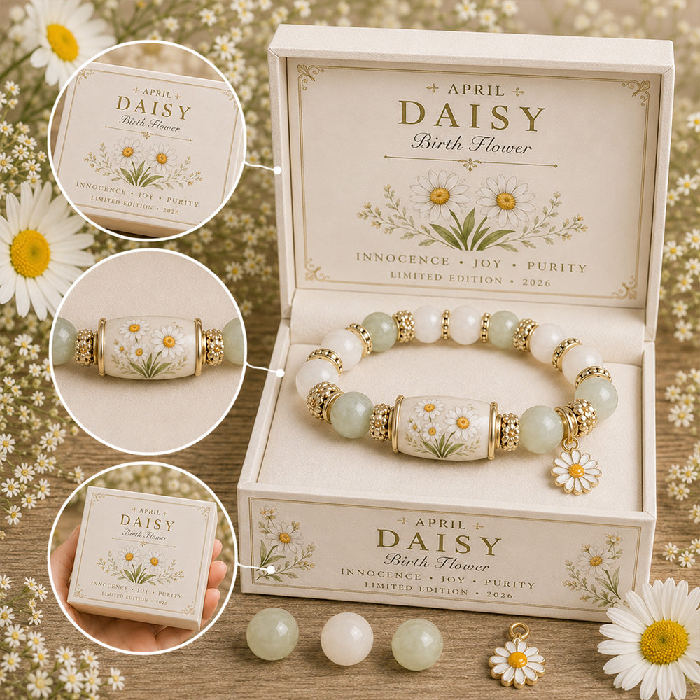 🌸 Birth Flower Blessing Bracelet | 2026 Limited Edition Only 8 Left