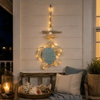 Lighted Coastal Sea Turtle Hanging Wall Decor with Remote