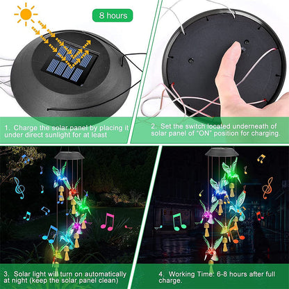 🌿Hummingbird Solar Light 🐦 Eco-Friendly Garden Glow🔥 50% OFF