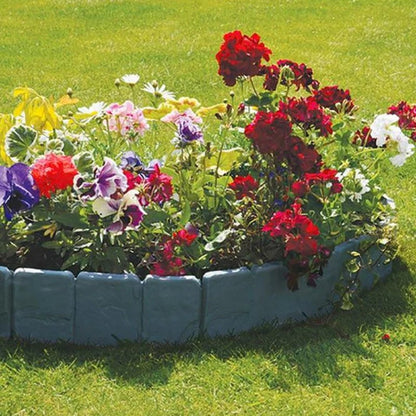 🌿✨2026 Imitation Stone Garden Fence – Real stone look, no tools needed, Easy to install & expand🏡♻️