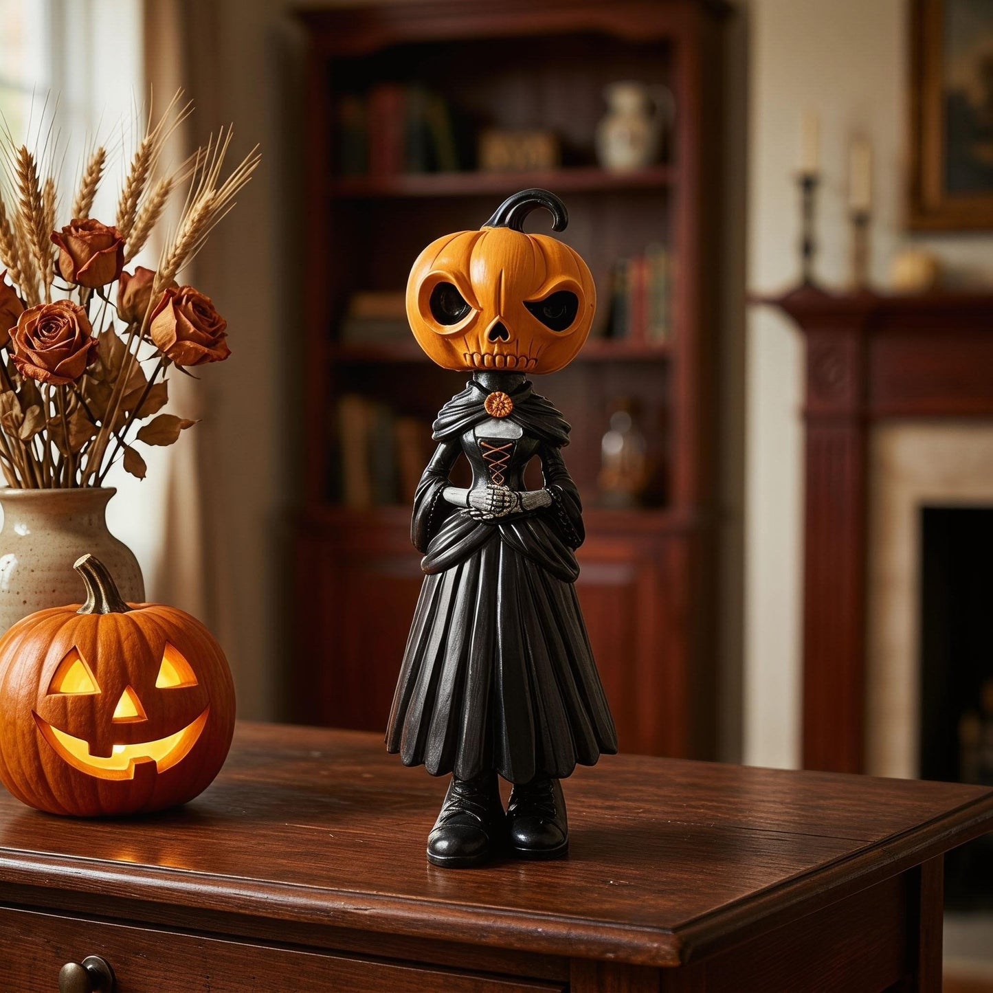🔥HOT SALE🔥💥🏆Only $45.99 This Week👻Halloween Pumpkin Man Figurine/Decoration🎃