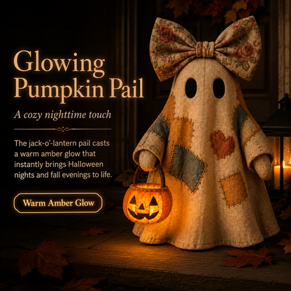Lighted Vintage Patchwork Ghost!!