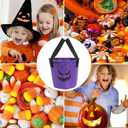 👻 Glow-in-the-Dark Halloween LED Candy Basket  Bags🎃5 Pack Pumpkin Trick or Treat Bags with Glow Lights for Kids, Parties & Halloween Decorations
