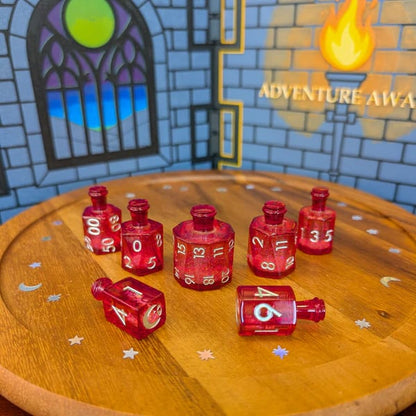 🎲🌙Crescent Moon Liquid Core Potion Dice Sets🧪