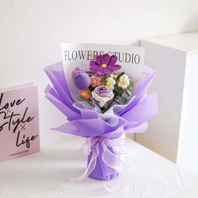 💕Mother's Day Special Sale💕Handmade Delicate Crochet Flower Bouquet