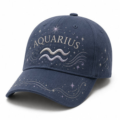 🔥HOT SALE ♈12 Zodiac Signs Embroidered Cap Collection – Celestial Hats Made for Every Personality