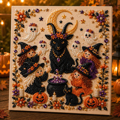 🔥Last Day 49% OFF - 🎃Halloween Theme Pearl Art DIY Kit 👻