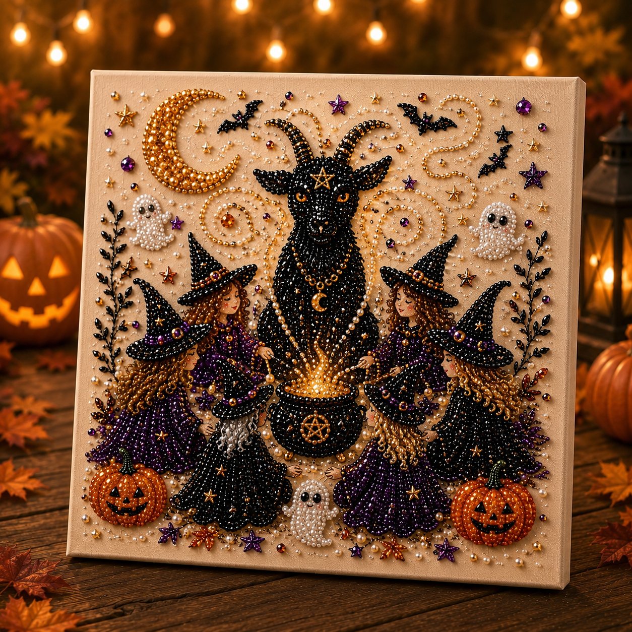 🔥Last Day 49% OFF - 🎃Halloween Theme Pearl Art DIY Kit 👻