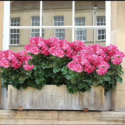 🌸 LAST DAY 50%OFF🌸 Bundles Artificial Geranium Flowers For Outdoors Geranium Flowers Outdoor Artificial Flowers UV Resistant Garden Plants Faux Flowers For Home Kitchen Table Centerpieces Patio Decor