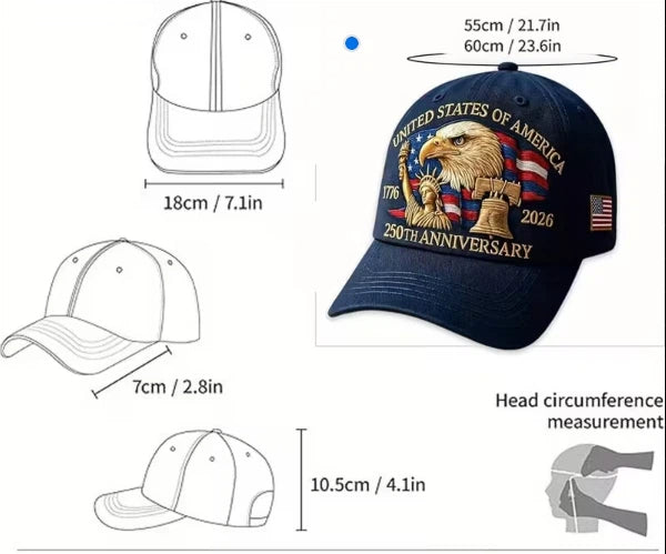 🎆250th Birthday Blowout: 70% OFF – Star-Spangled Eagle Hat🦅