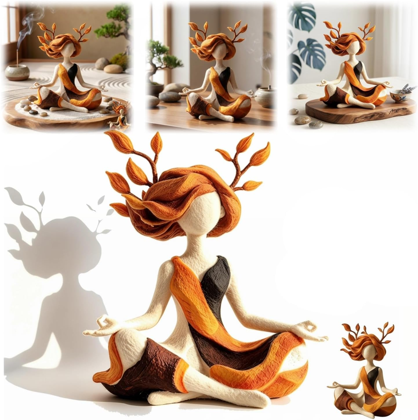 🌿 Inner Peace Rise | Abstract Growth Sculpture