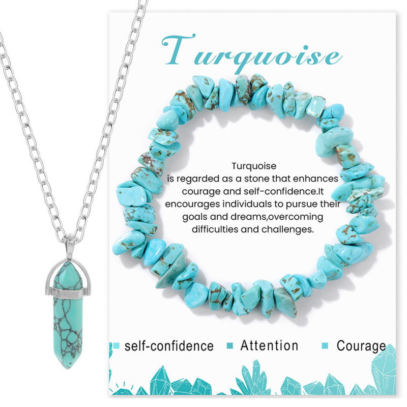 Crystal Healing Necklace & Bracelet Set