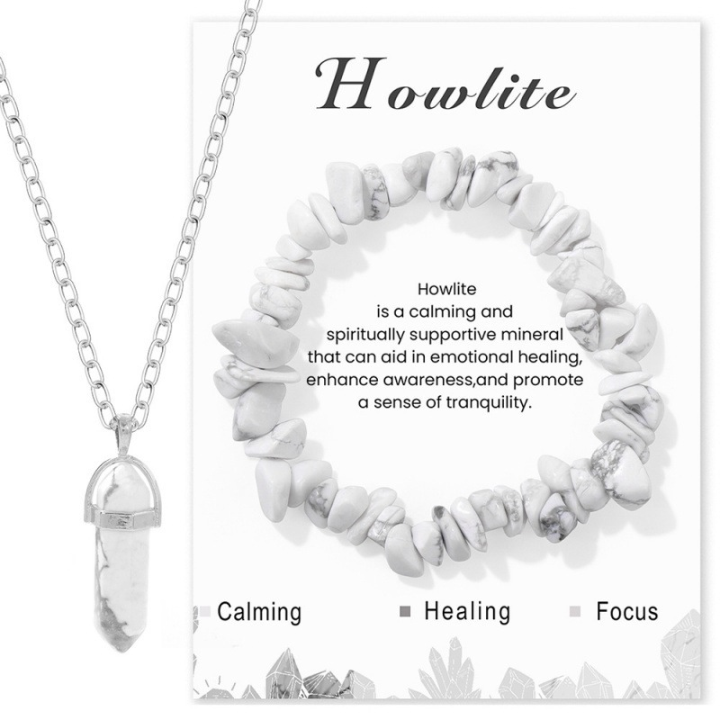 Crystal Healing Necklace & Bracelet Set