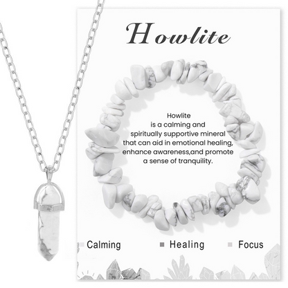 Crystal Healing Necklace & Bracelet Set