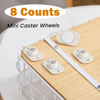 🔥Last Day 50% OFF🎁360° rotating mini caster wheels Suitable for furniture, storage boxes, trash cans, and other appliance rollers