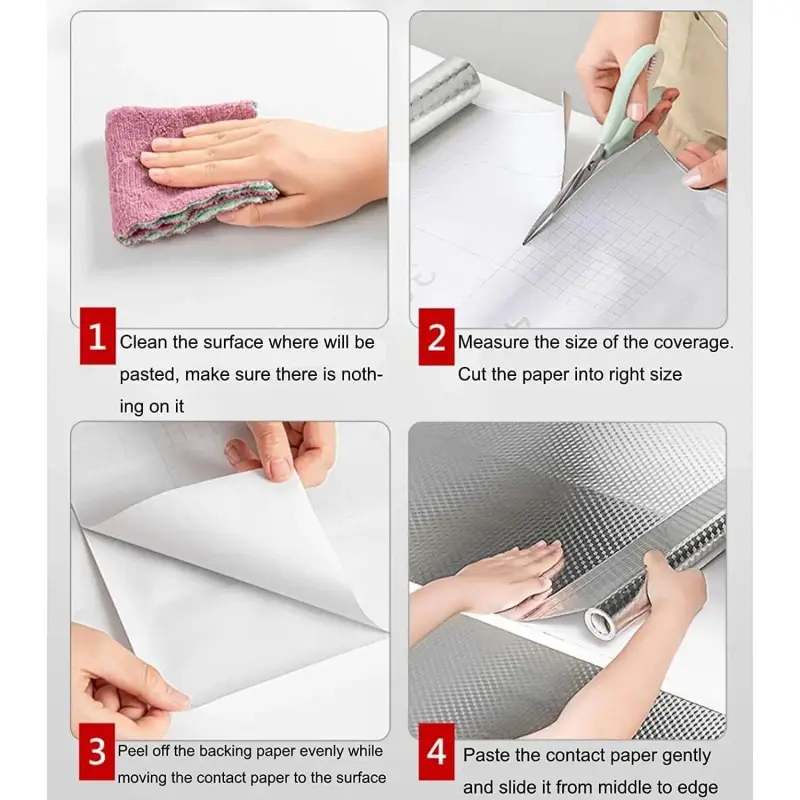 🎁 Hot Sale Promotion 49% OFF🔥Kitchen Wallpaper Oil Proof Sticker Aluminum Foil Backsplash Self