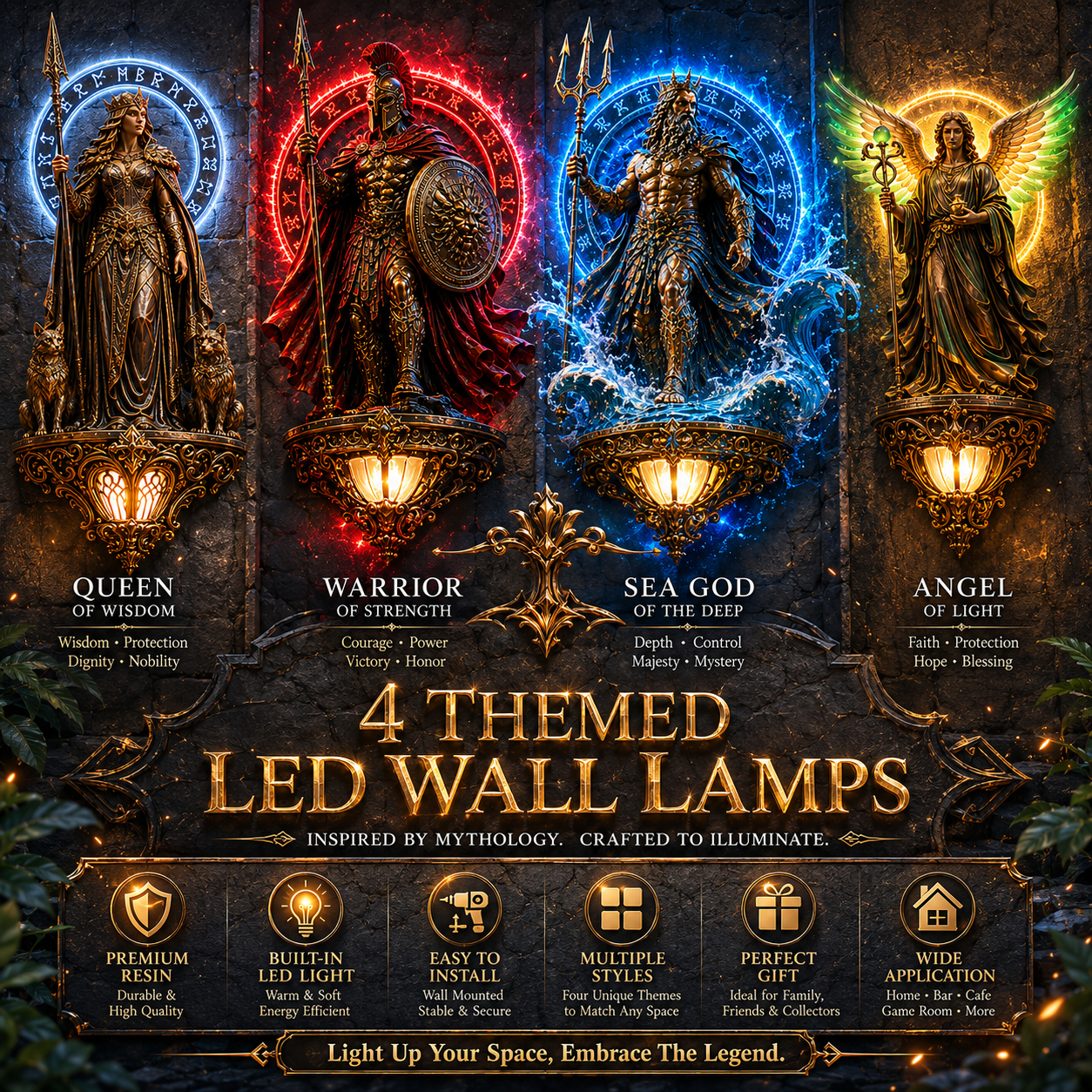 🔥50% OFF Today Only🔥 Hecate Triple Goddess Wall Lamp