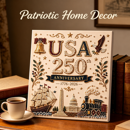 USA 250th Anniversary Beaded Floral Art Kit