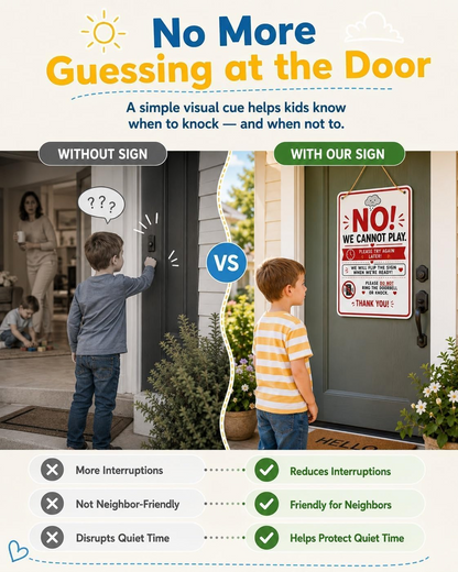 Summer Quiet Time Door Sign