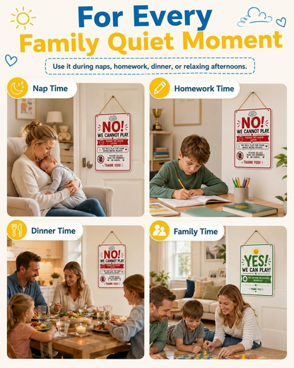 Summer Quiet Time Door Sign