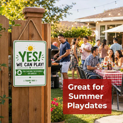 Summer Quiet Time Door Sign