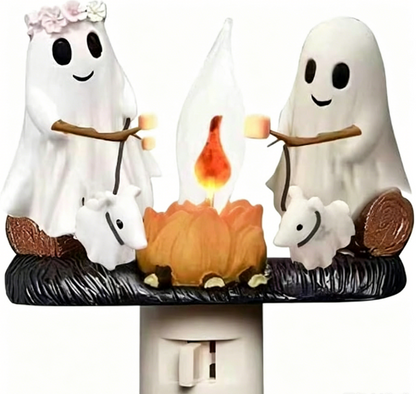 🔥LAST DAY 50% OFF👻 Ghost Campfire Night Light – Spooky Glow, Cozy Vibes🎃