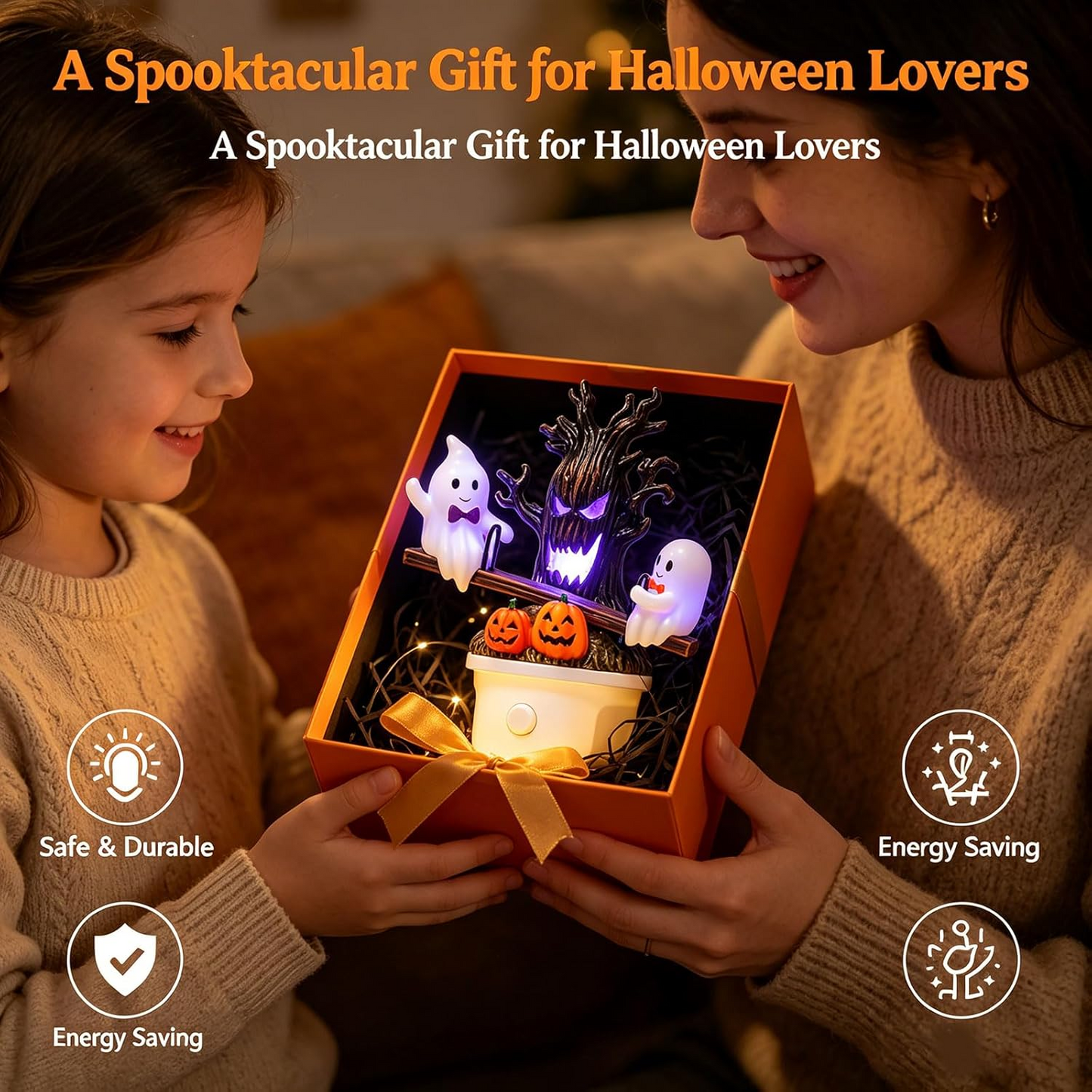 👻Halloween Animated Seesaw Ghost Night Light👻
