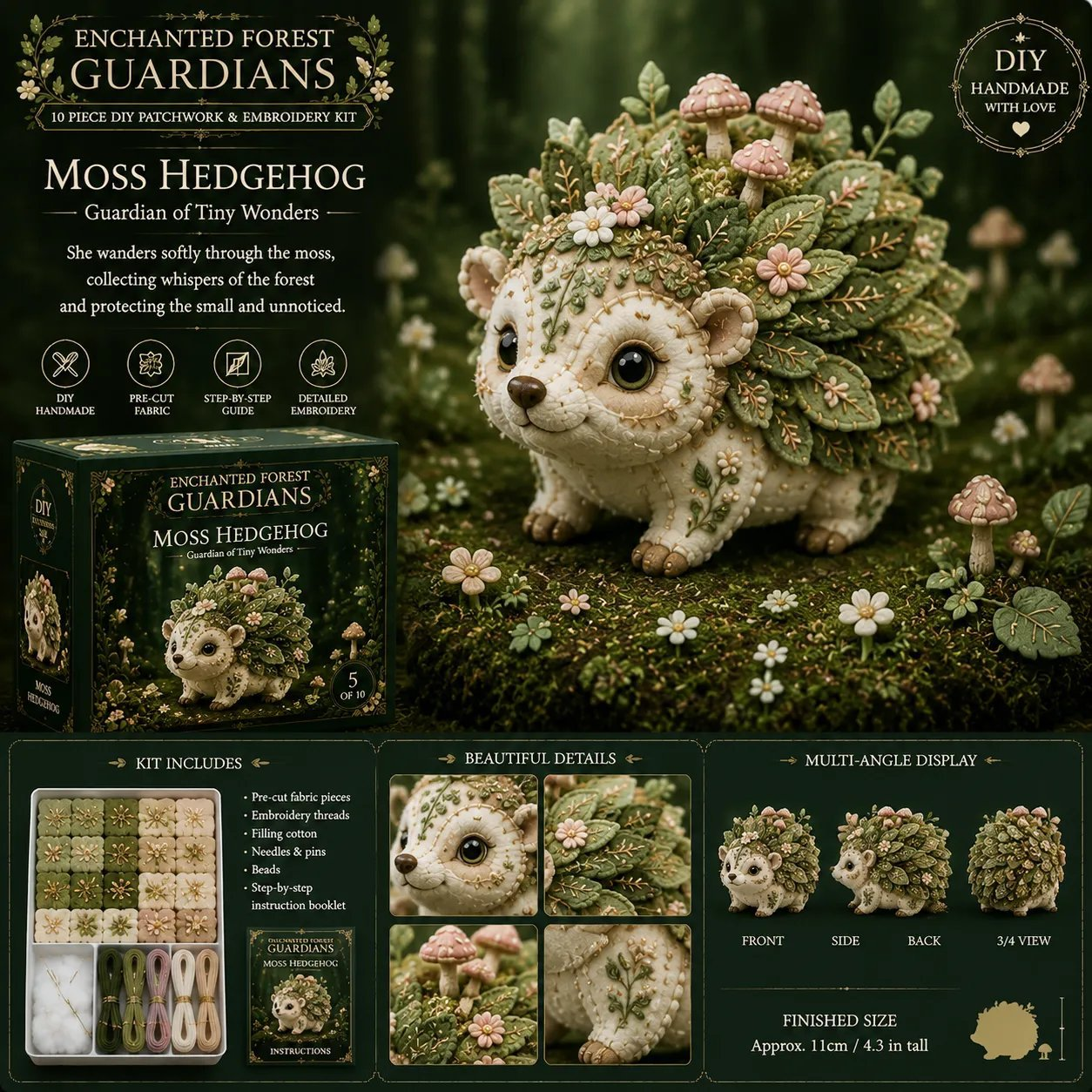 🧚 Forest Elf Patchwork Handicraft Set