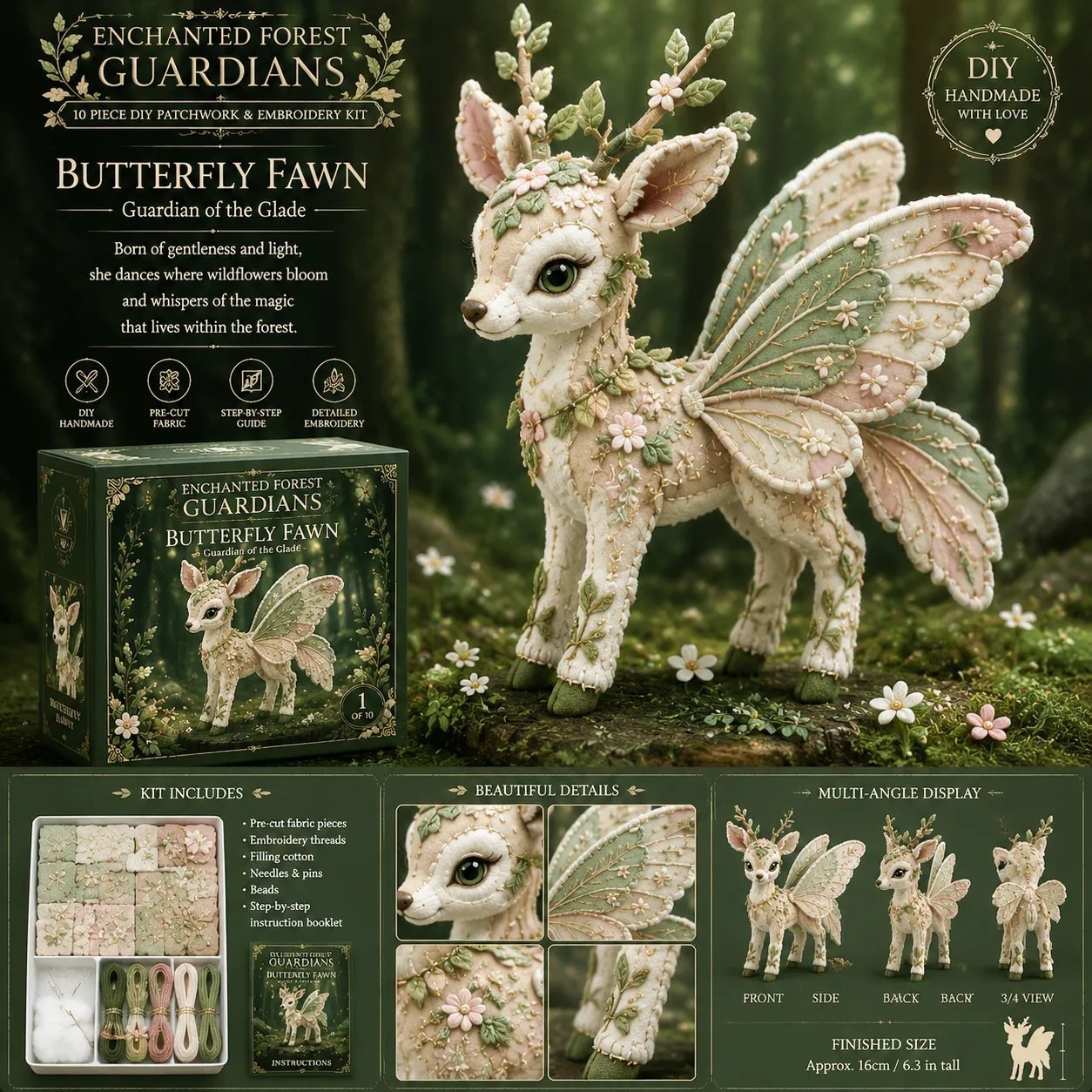 🧚 Forest Elf Patchwork Handicraft Set