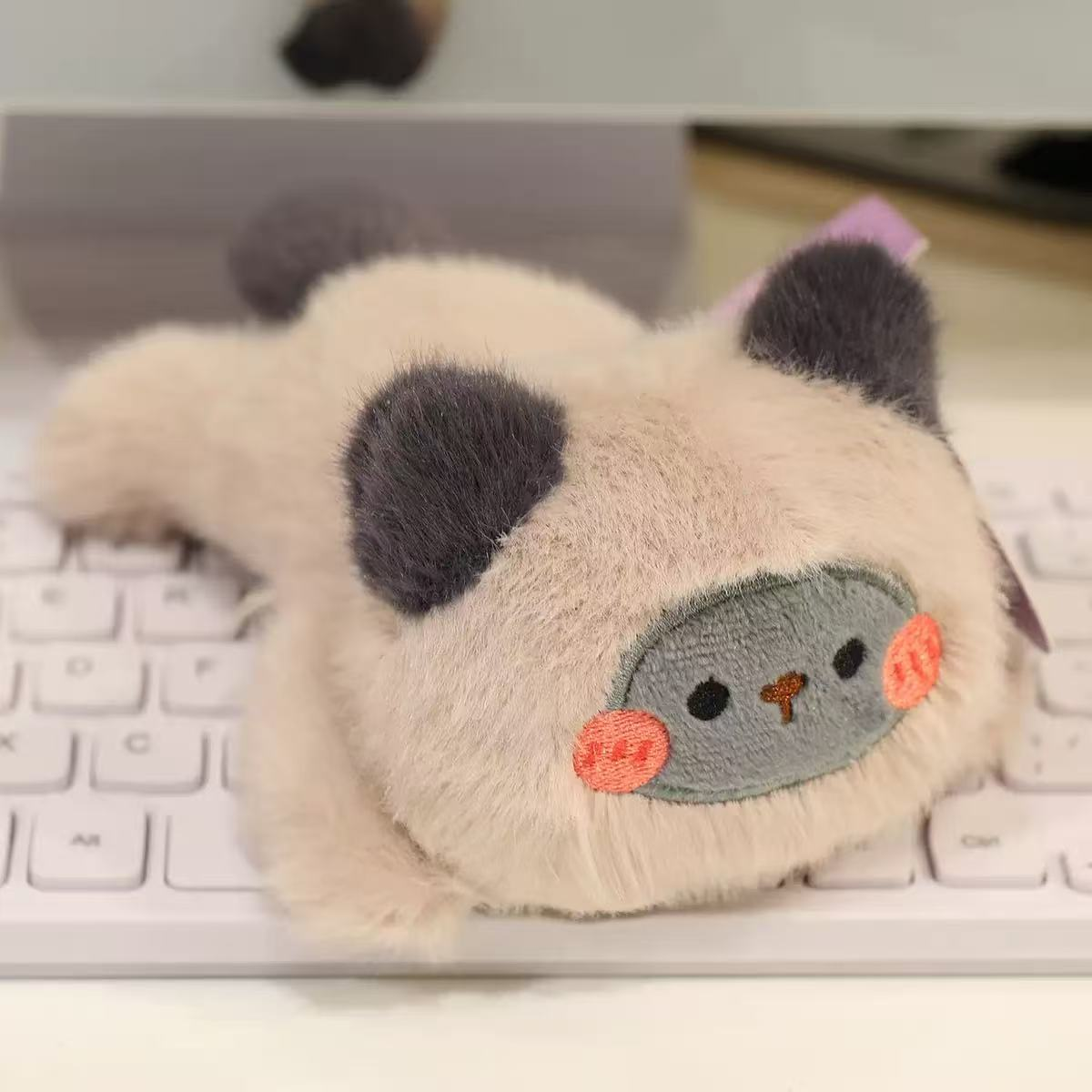 Magnetic Plush Cat Car Decor