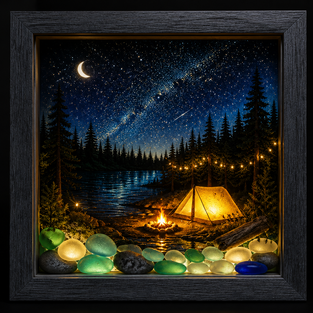 Framed Glowing Landscape Night Light-Bring Nature’s Glow Into Your Home