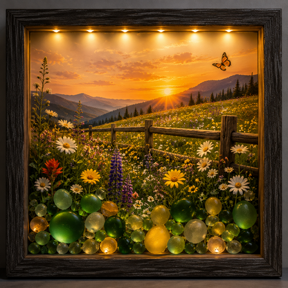 Framed Glowing Landscape Night Light-Bring Nature’s Glow Into Your Home