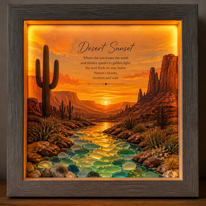 Framed Glowing Landscape Night Light-Bring Nature’s Glow Into Your Home