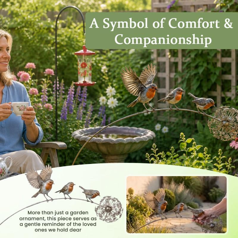 💥Flash Sale - Up To 50% Off 🏠Outdoor Fun Cabin - Wind Metal Bird🐦
