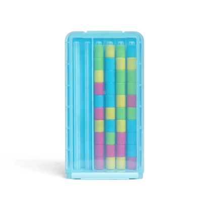 🌈 Mini Color Stack Challenge 🎯 – Portable Brain Teaser Travel Game with 40 Color Rings ✈️