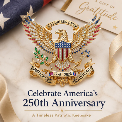 US 250th Anniversary Brooch Pin