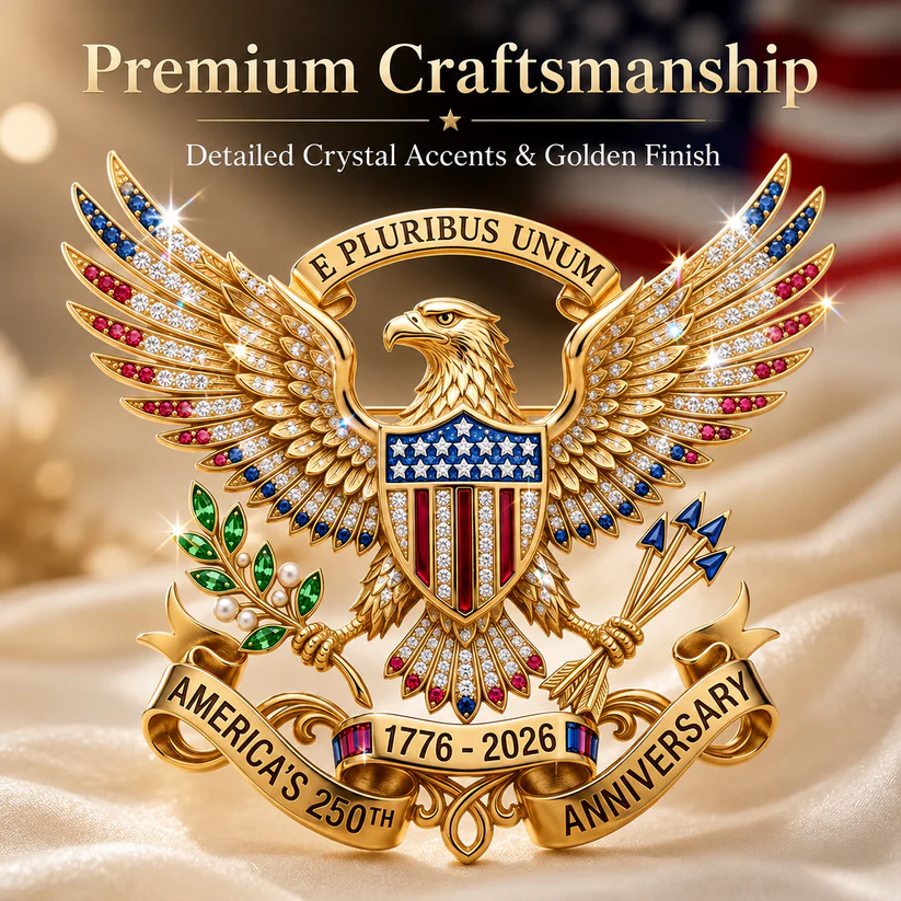 US 250th Anniversary Brooch Pin