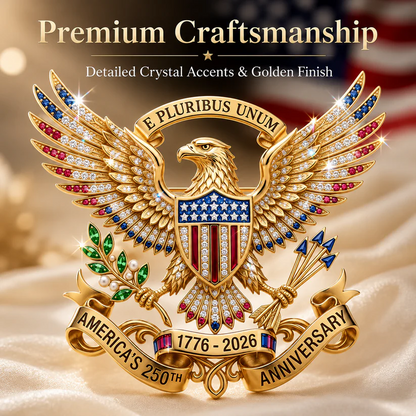 US 250th Anniversary Brooch Pin