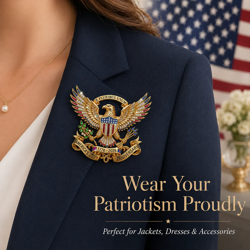 US 250th Anniversary Brooch Pin