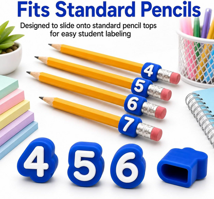 🎁Last Day 50% OFF - Numbered Pencil Toppers